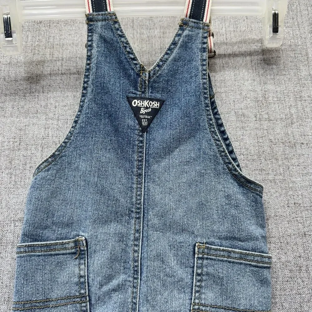OshKosh B'gosh Denim Overalls Youth Toddler Baby Size 24M